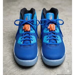 nike air jordan spike forty pe Sneakers mens Sz 12 Blue Tie High Top 807541-405